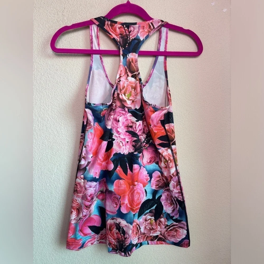 Lululemon Cool Racerback Tank in Floral Top Secret Garden S M
